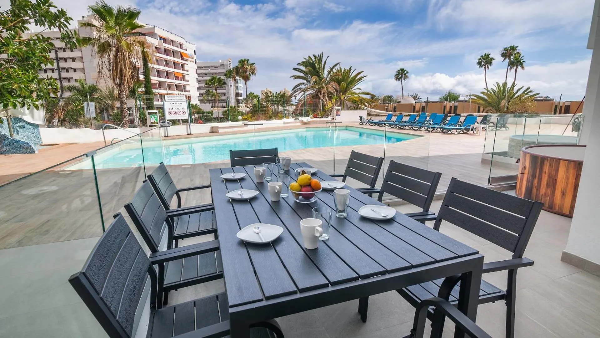 Ponderosa Next To The Pool Apartments With Big Terraces Close To The Beach And Siam Park Playa Fanabe